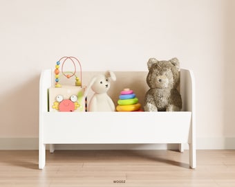 Toy Storage Chest Nursery Storage Box Kids Playroom Furniture