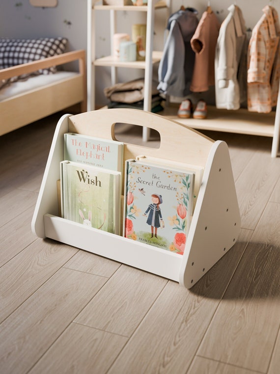 Montessori Portable Bookshelf, Display Shelf, Perfect Baby Gift