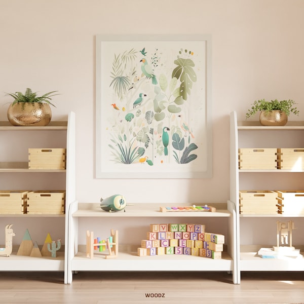 Montessori Toy Storage Etsy