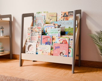 Montessori Bookshelf for Kids - Bookshelf Decor - Wooden Bookshelf