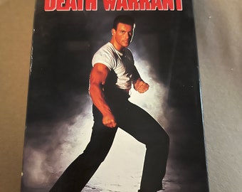 Death Warrant VHS Tape Jean Claude Van Damme Martial Arts Karate 1980 Action Film Video