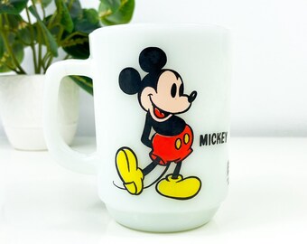 Taza vintage de Mickey Mouse, serie de colección de Pepsi de Disney