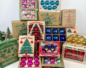 Vintage Shiny Brite, Marks Brothers, Woolworths Christmas Ornaments: Mercury Glass, Mixed Sets, Your Choice