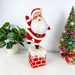 Vintage Santa Music Box Japan - Etsy