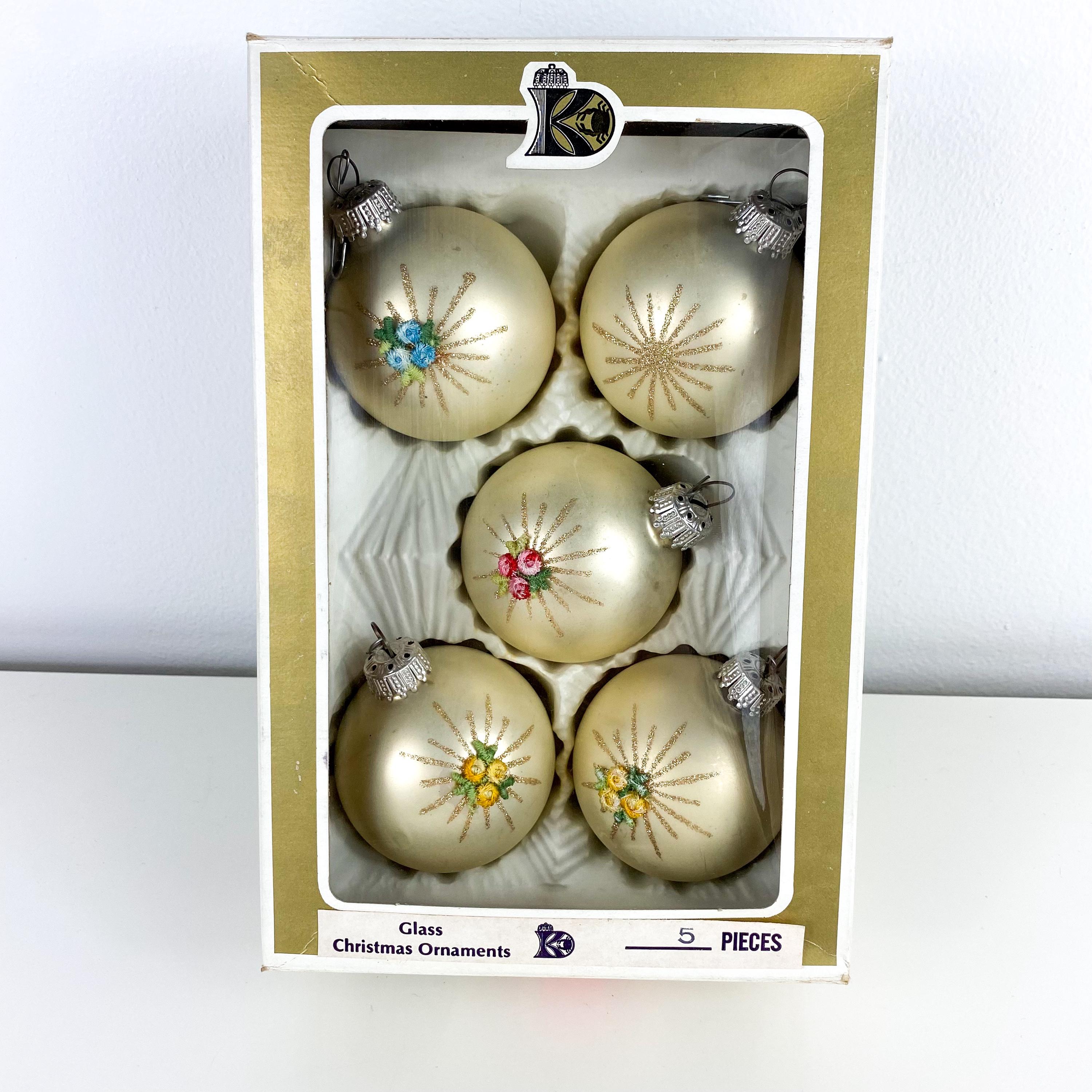 Krebs クリスマスオーナメント ヴィンテージ【期間限定値下げ】 ヴィンテージゴールドスターバーストクリスマスオーナメント：1960年代
