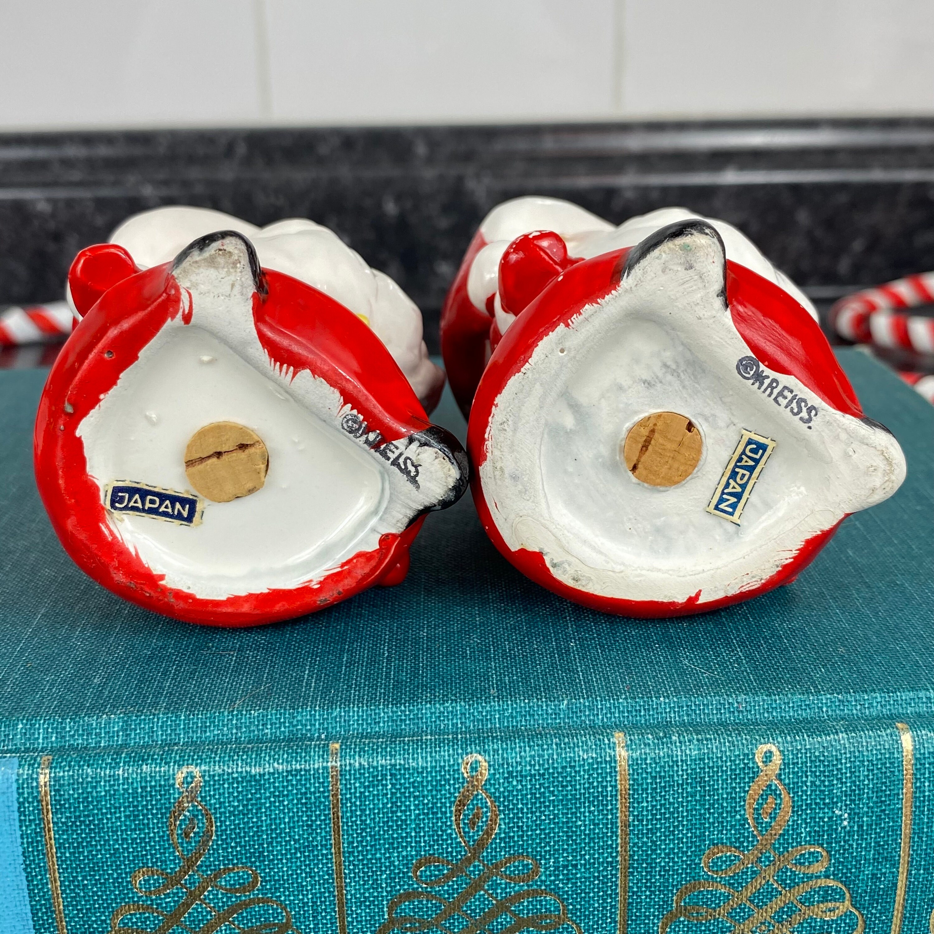 ヴィンテージ KREISS ソルト&ペッパー 陶器 飾り棚