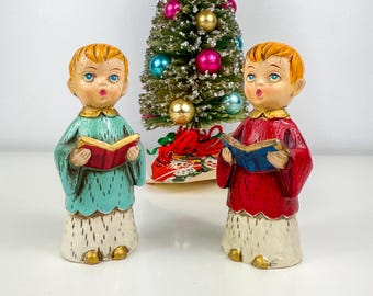 ヴィンテージ 60年代 クリスマス 聖歌隊 少年 構成 装飾 置物 - Etsy 日本