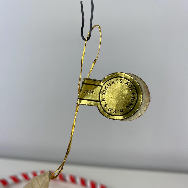 Vintage Corn Husk Retro Mouse Ornament, Mouse Wearing Calico Playing