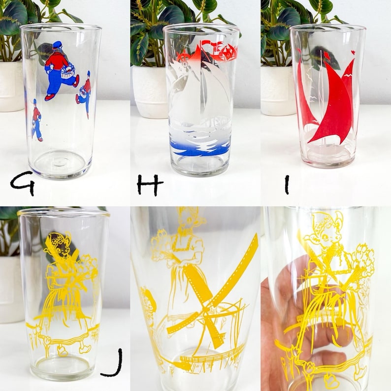 Vintage Swanky Swig Juice Glass: Hazel Atlas Kraft Cheese Spread, Dutch ...