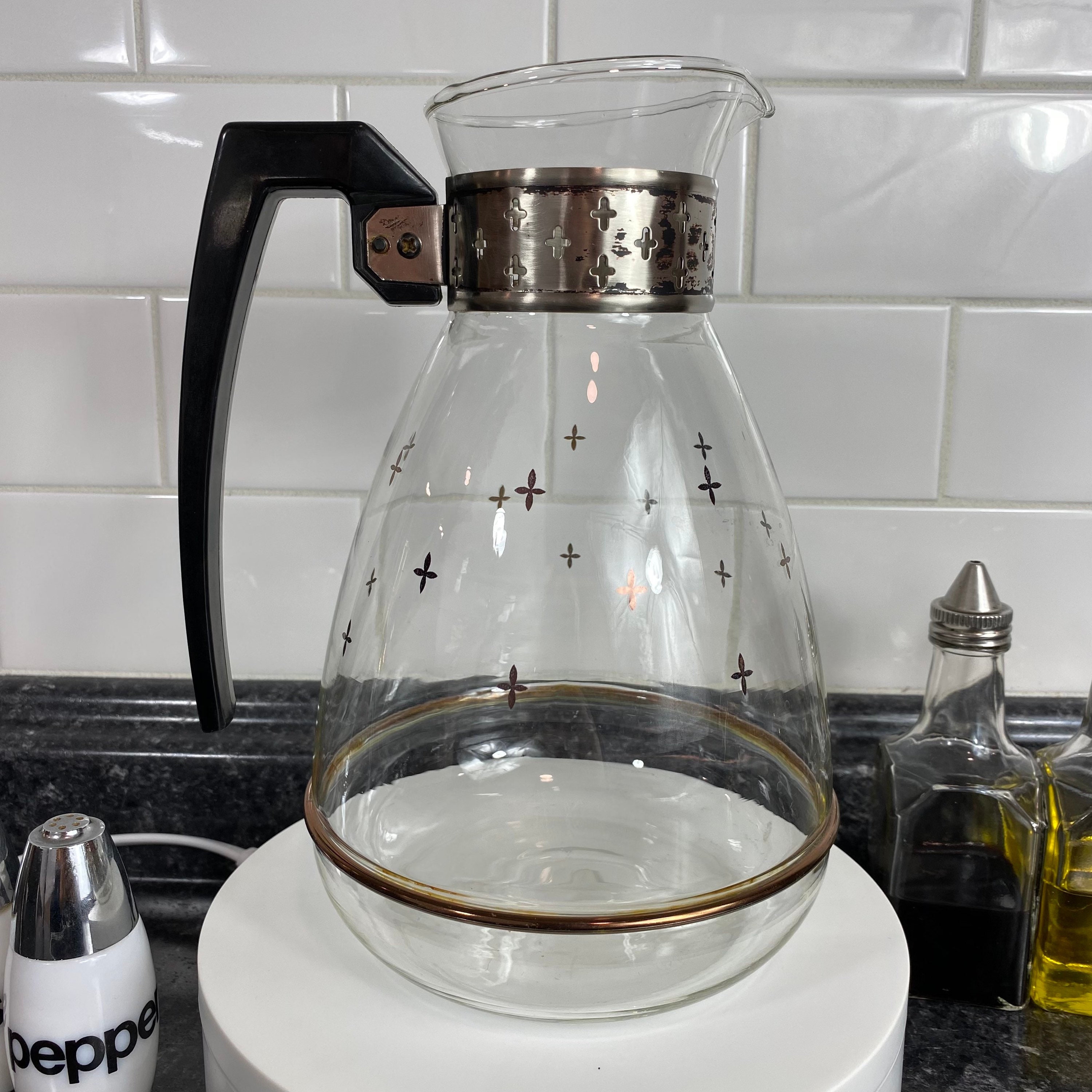 High Pyrex Glass Coffee Server Dripped Pour Over Coffee Bottle Pot