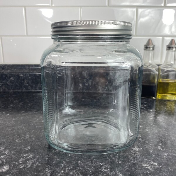 Large Glass Jar Etsy