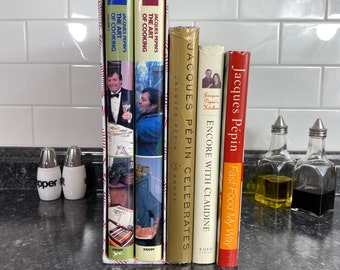 Jacques Pepin Cookbook Collection:  The Art of Cooking Box Set | Jacques Pepin Celebrates | Fast Food My Way | Encore with Claudine | PBS