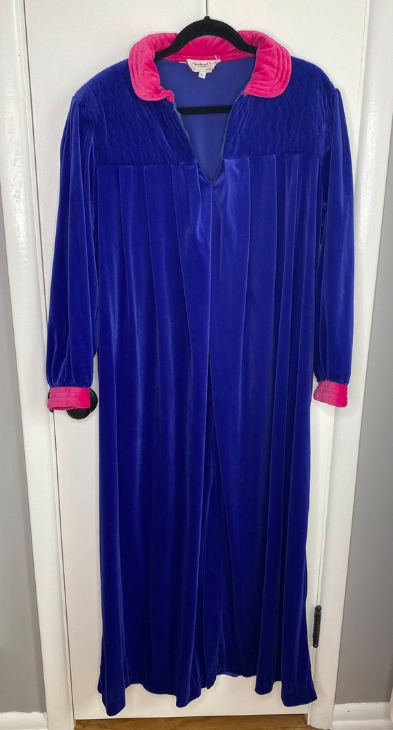 Vintage Christian Dior 1980's Loungewear Velveteen