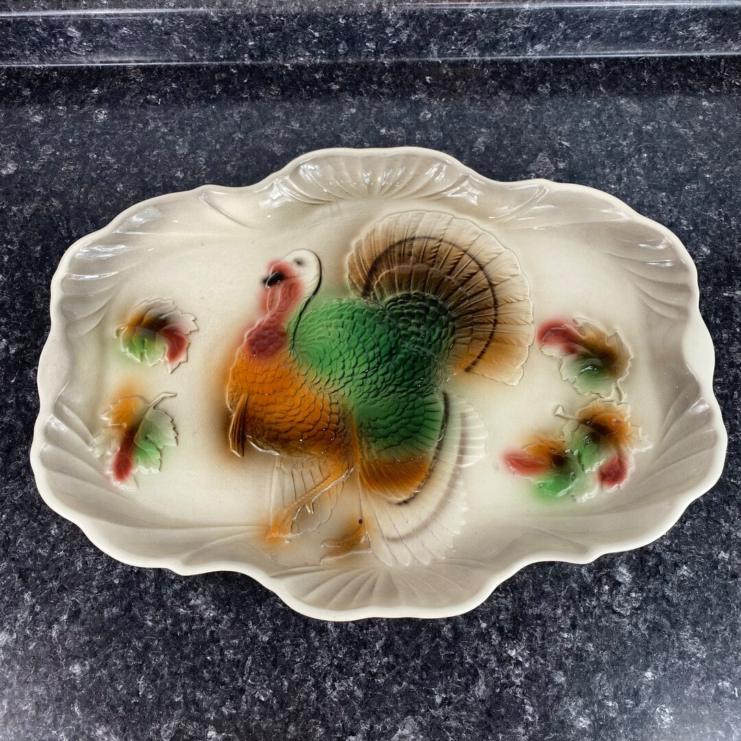 Vintage Turkey Platter by Lane & Co, Van Nuys California Pottery, 1959 ...