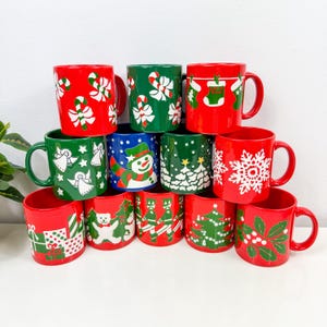 Single Waechtersbach Vintage Assorted Mug Various Designs: Hearts, Apple, Animals, Florals, Christmas, NBC, Germany Spain, Sold Individually