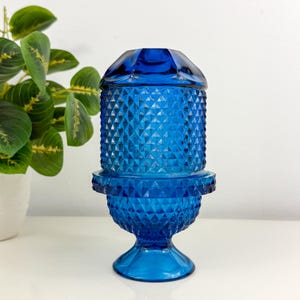Lámpara de hadas Viking Glass Bluenique Diamond Point Glimmer - Portavelas