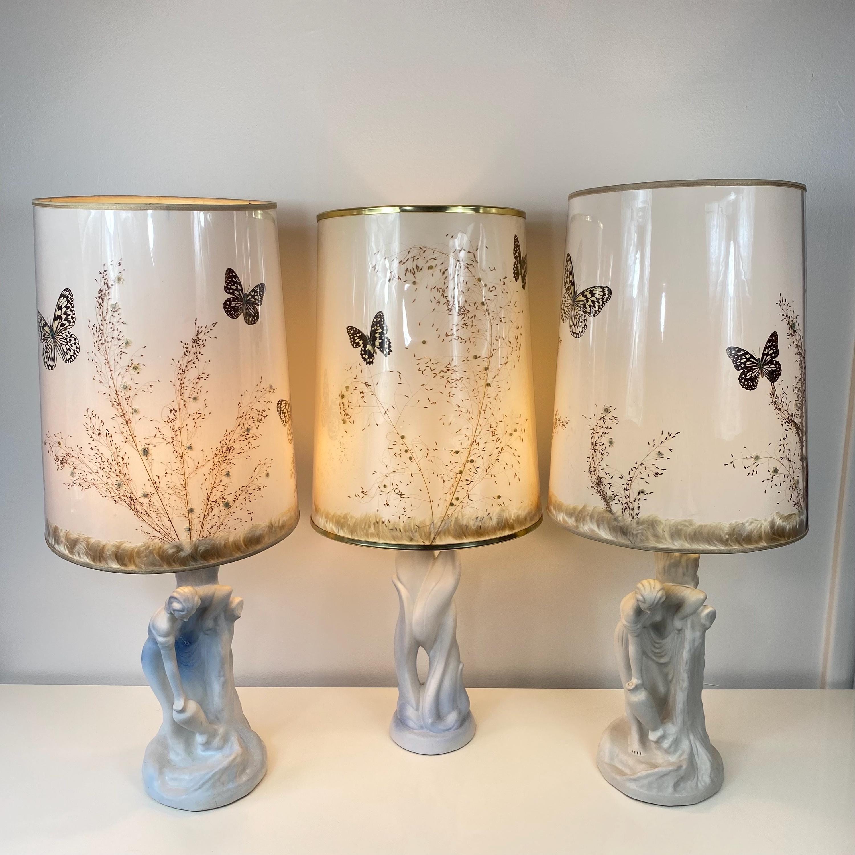 Vintage Van Briggle Pottery Lamp Set, 1960s Rebecca at the Well