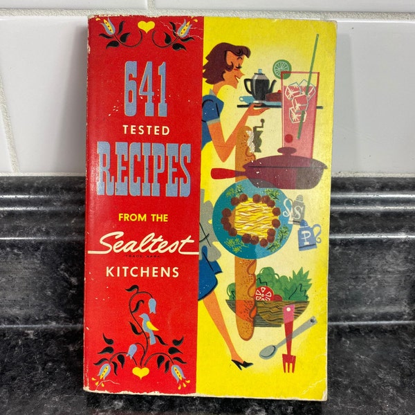 Vintage 1954 Sealtest Paperback Cookbook | 641 Tested Recipes from the Sealtest Kitchens | Advertising Cook book | National Dairy Products