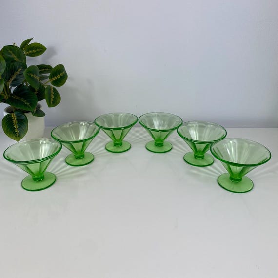 Calice Per Gelato In Vetro Da 240 Ml Con Piedini - Vintage Per Dessert E Feste