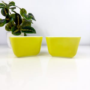 Conjunto de pratos para geladeira Pyrex Verde Vintage: Fridgie 501 dos anos 60
