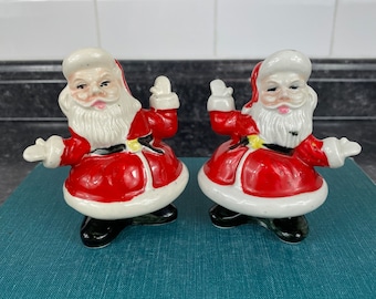 Vintage Santa & Mrs. Claus Salt Pepper Shakers: Kitschy Christmas