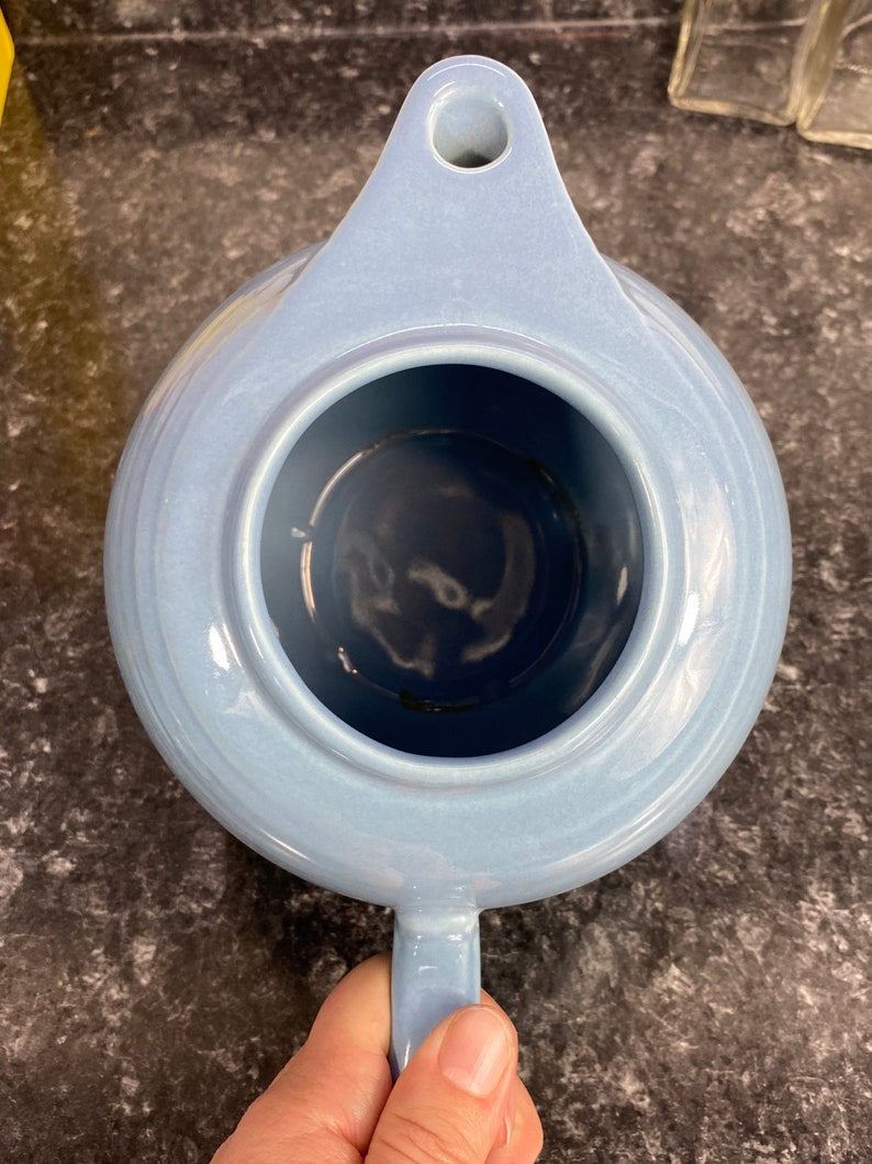 Vintage Fiesta Periwinkle Blue Teapot W/lid and Ring Handle by Etsy