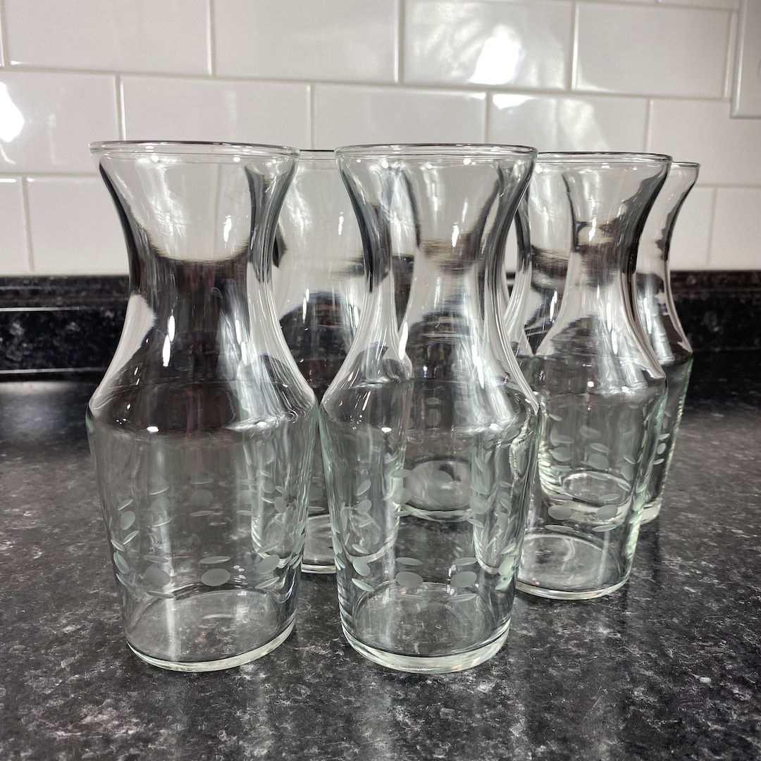 Vintage Cut Glass Mini Juice Carafe Set of 6, Cocktail Party Personal — free download