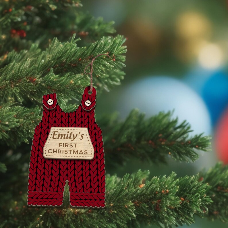 Personalized Baby's First Christmas Ornament,baby Shower Gift Stats