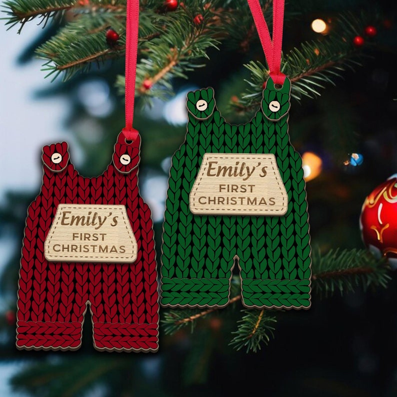 Personalized Baby's First Christmas Ornament,baby Shower Gift Stats
