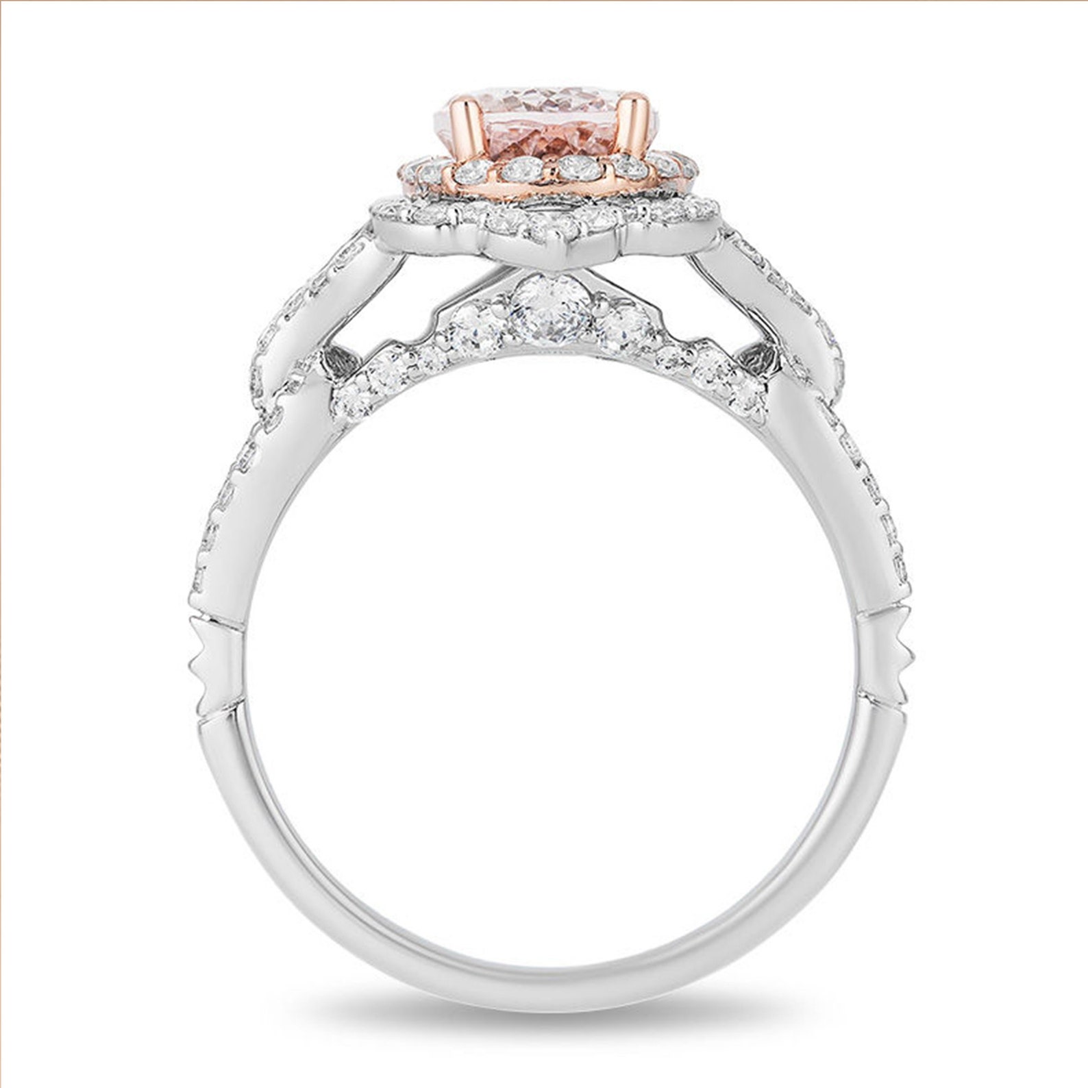 Enchanted Disney Aurora Ring Pink Oval Cut Simulated Diamond - Etsy