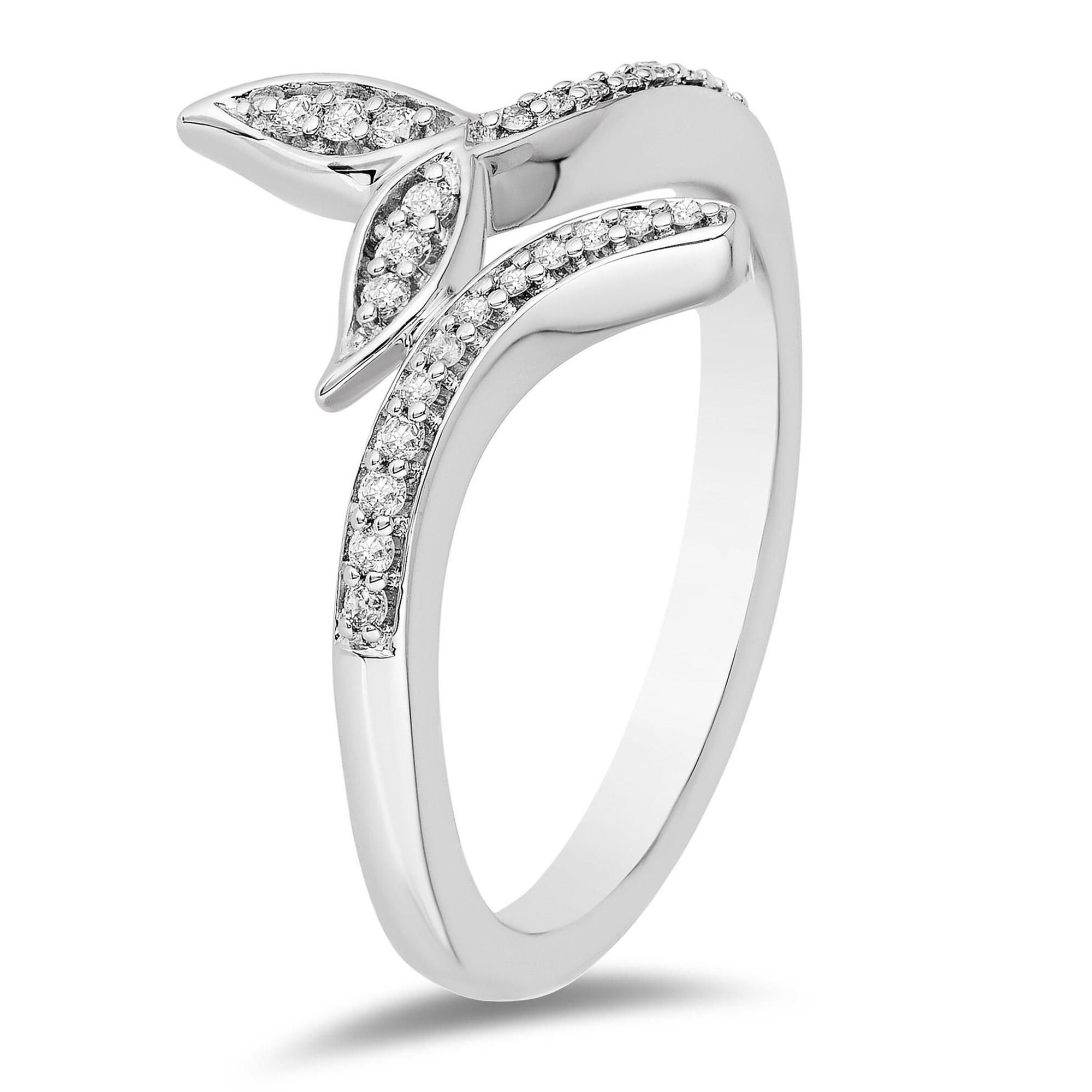 Enchanted Disney Fine Jewelry Ariel Ring 0.16 CT Diamond Etsy