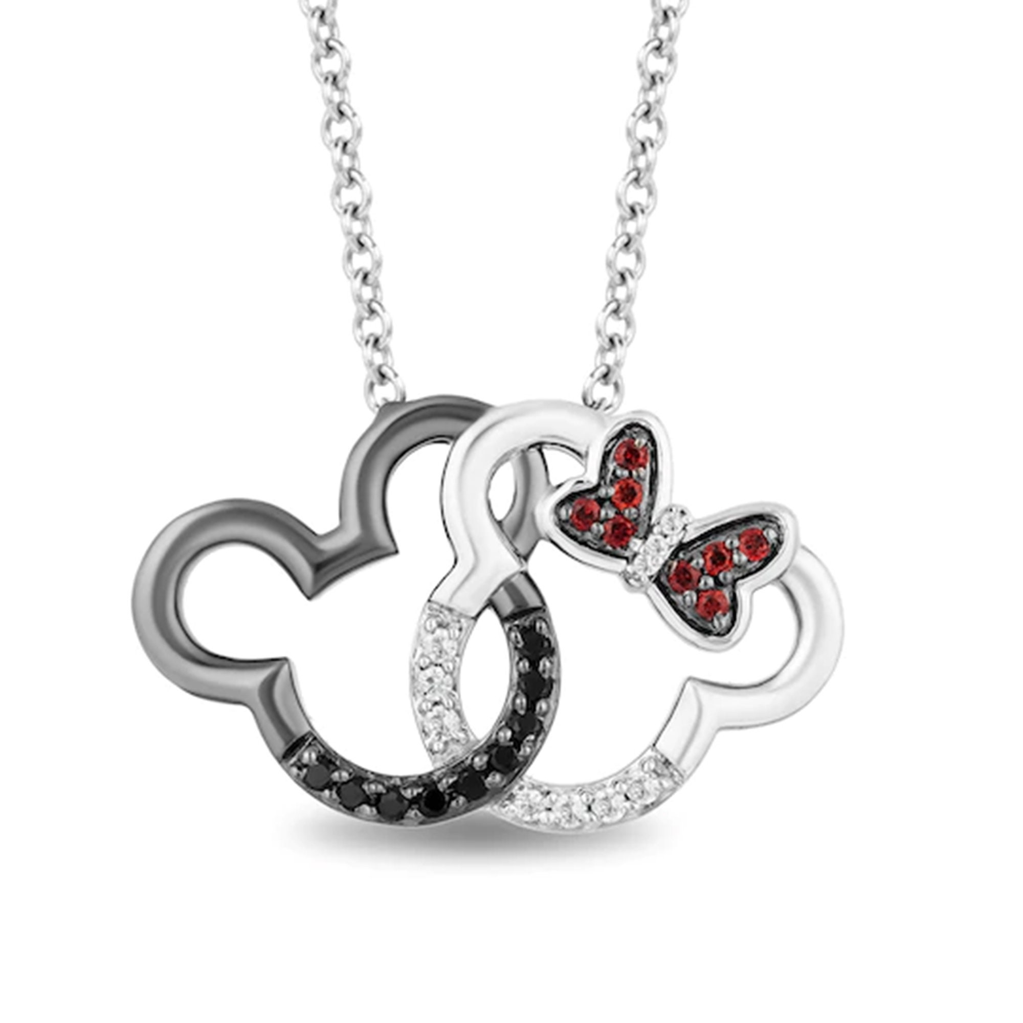 Mickey and minnie necklace deals