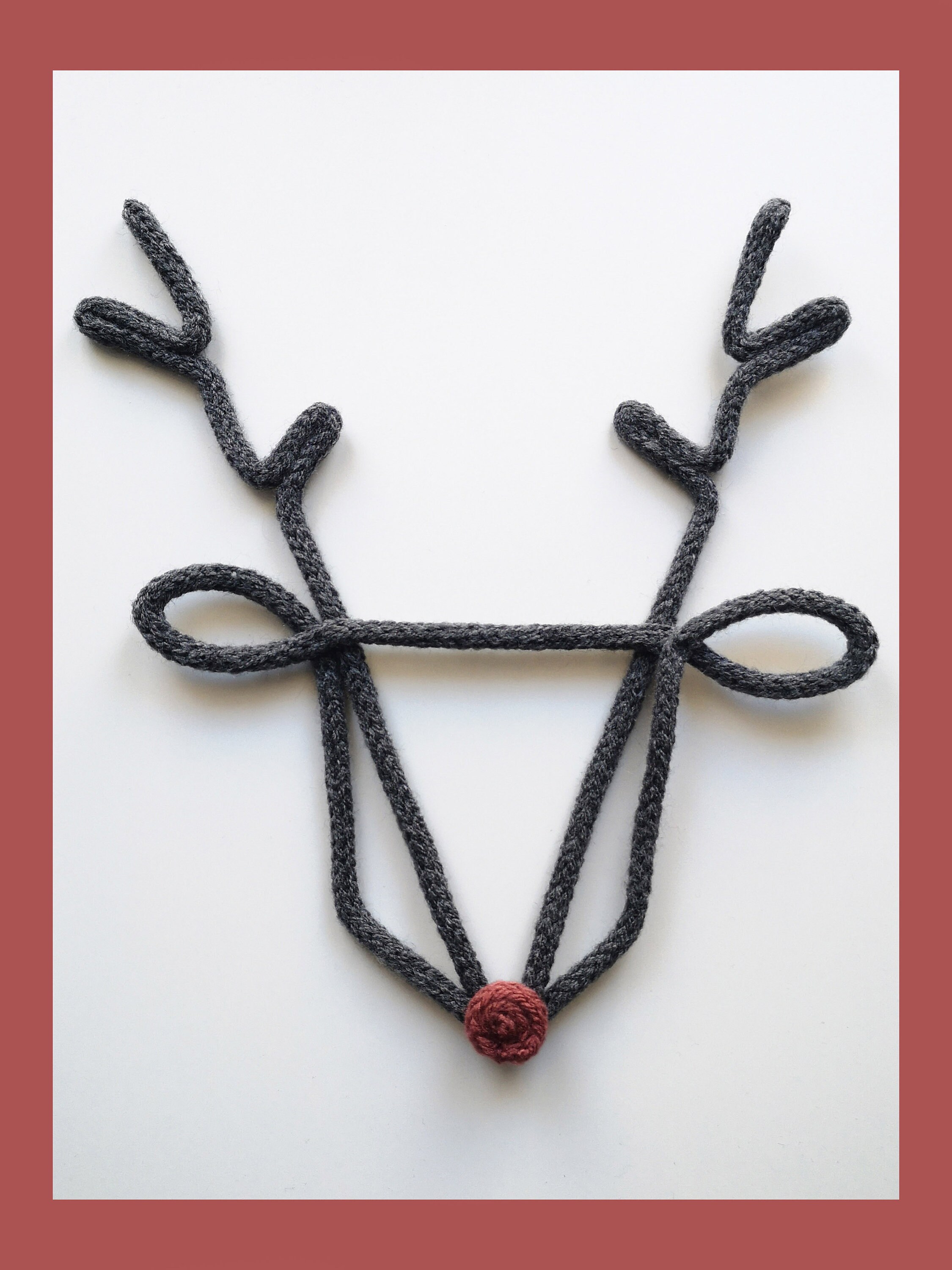 Rennes de Noël en Tricotin