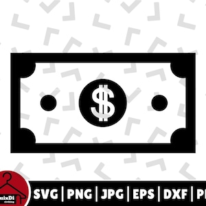 Dollar Bill Svg, Green Currency Dollar Paper Bill Board Games Clip Art Silhouette Cut Datei - Cricut - Instant Download | png, dxf, eps, pdf