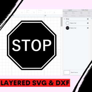 Stop Sign Svg, Red Octagon Stop Sign Clip Art, Street Sign Cut File ...
