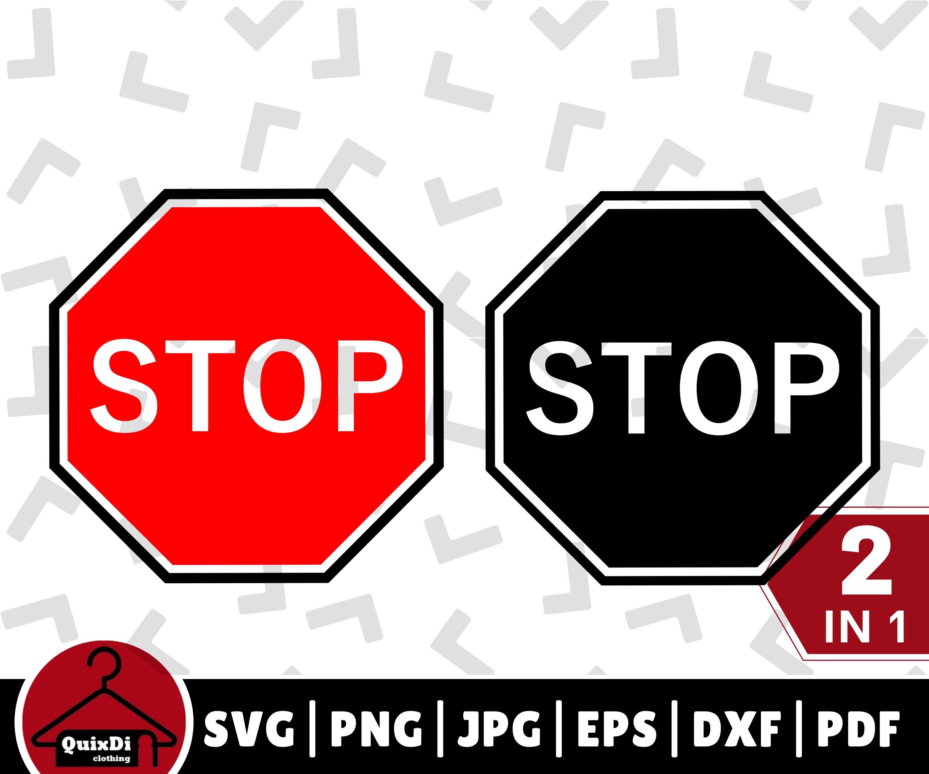 一時停止標識 SVG、赤い八角形の一時停止標識クリップ アート
