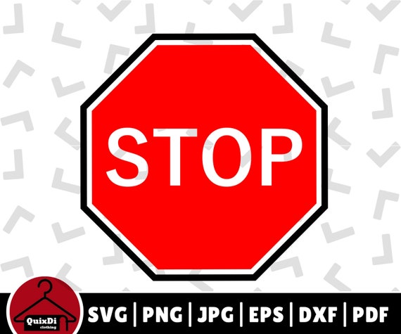 red stop sign svg warning caution traffic sign png etsy