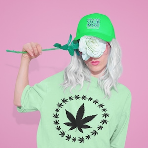 Framed Weed Leave Svg, Printable, Weed