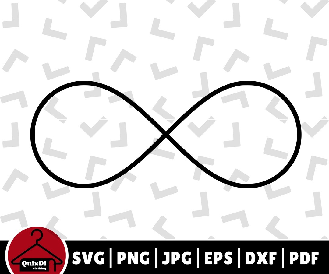 Infinit Dxf Symmetric Infinity Symbol SVG, Forever Symbol Clipart CnC File ...