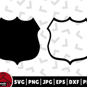 Police Officer Badge Svg, Police Badge Outline Silhouette Cricut ...