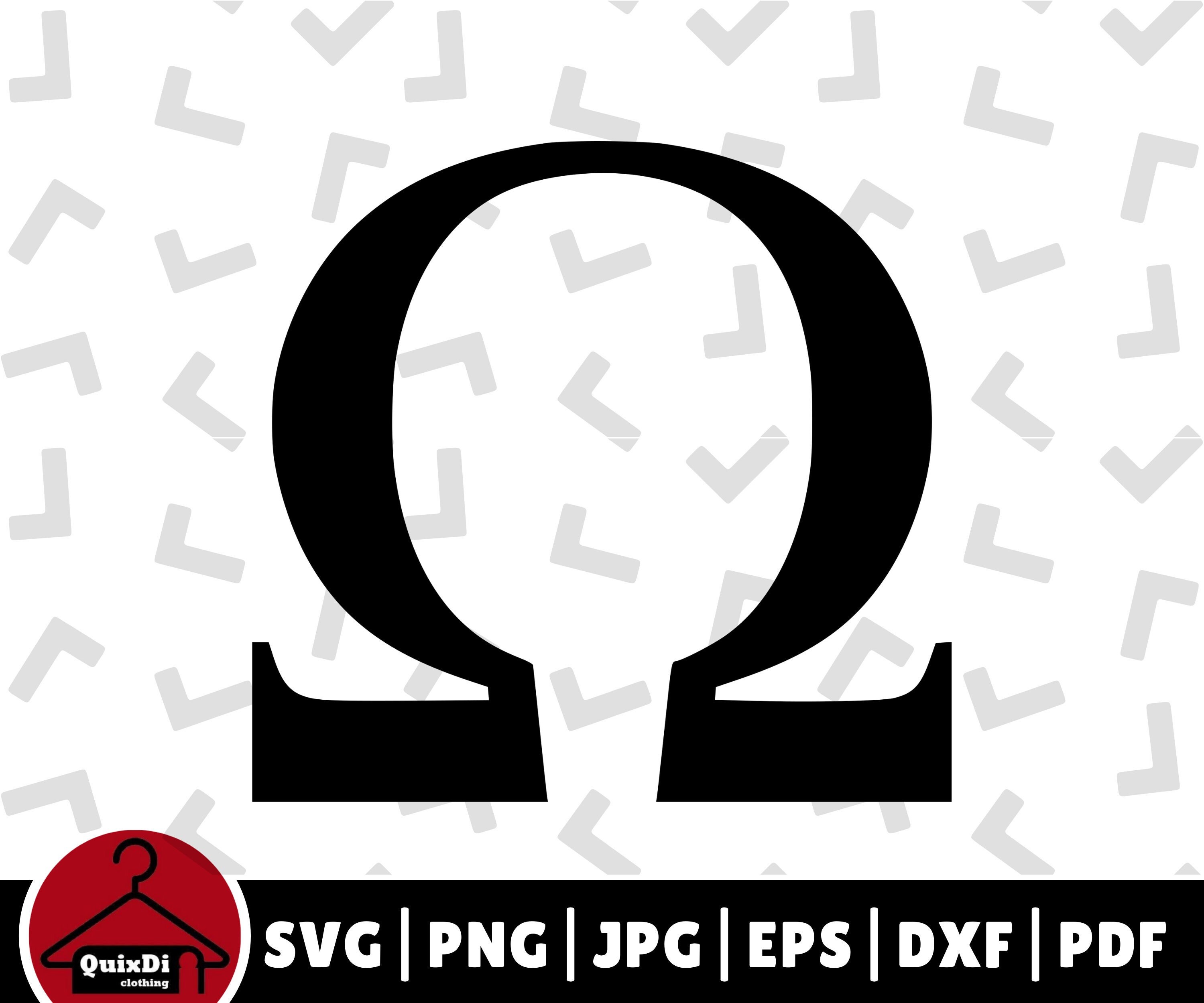 Omega Symbol Silhouette SVG Electrical Resistance Symbol Etsy