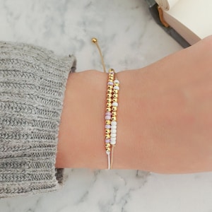 Bracciale con codice Morse personalizzato, Bracciale con codice Morse Personalizzato, Messaggio segreto regalo, Amore codice Morse, Bracciali damigella d'onore della sposa immagine 1