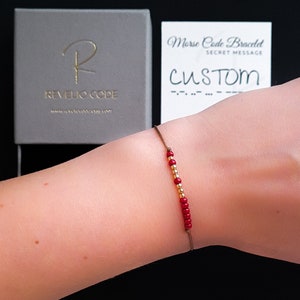 Custom Morse Code Bracelet, Mens Gift, Rose Gold Bracelet, Custom Gift, Secret Message, Morse Code Love, Unisex Bracelet, Couples Bracelet