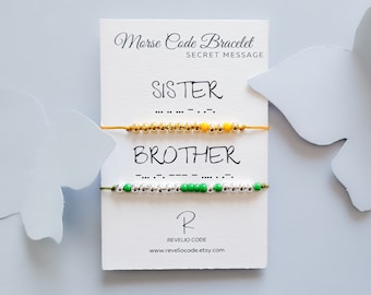 Cadeau personnalisé pour elle, bracelet de pierres de naissance personnalisé pour femme, bracelet prénom, bracelet de l'amitié, cadeau meilleure amie, bracelet code Morse