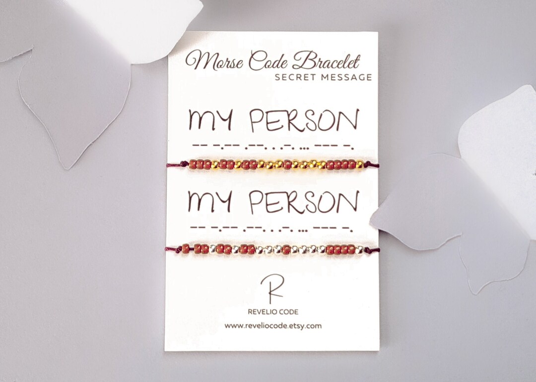 My Person Morse Code Bracelet, Morse Code Gold Bracelet, Bracelet ...