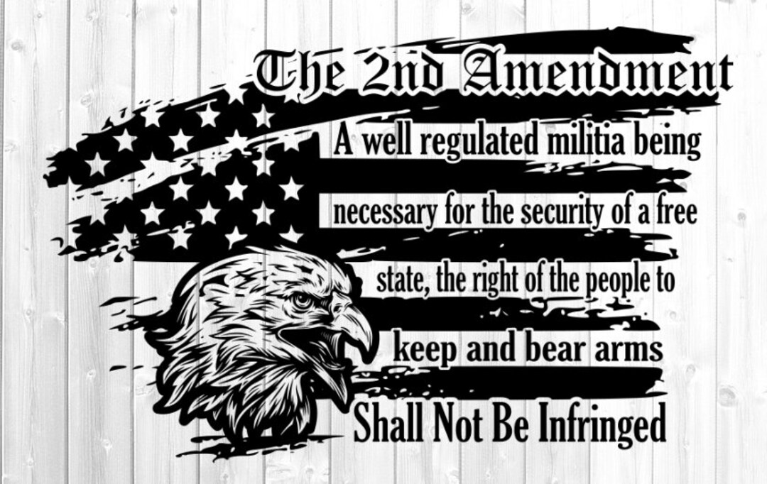 Second Amendment Eagle SVG (Instant Download) Etsy