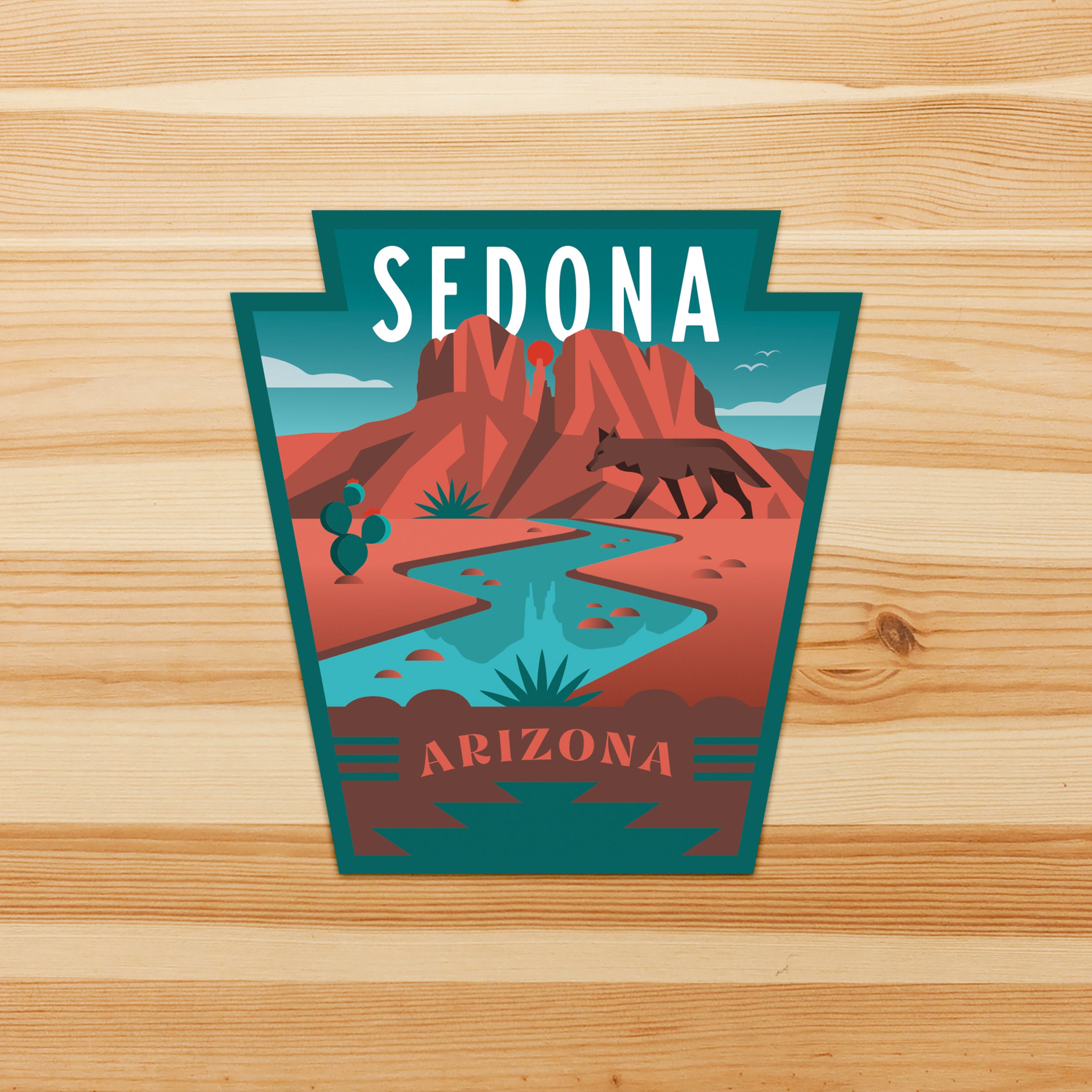 Sedona Arizona Vinyl Sticker Etsy