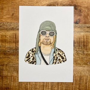COBAIN PRINT, Kurt Cobain, grunge art, Nirvana, fan art