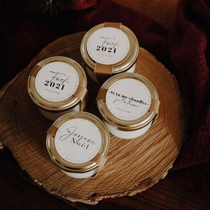Christmas candle with vegetable soy wax