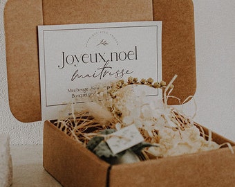 Box Joyeux Noël Maîtresse Nounou Maître Atsem
